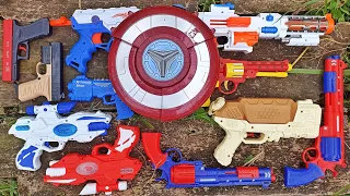 Collecting 7 Sniper Rifle Gun, AK47, Captain America Gun, Pistol Gun, Drs-1, Nerf Gun