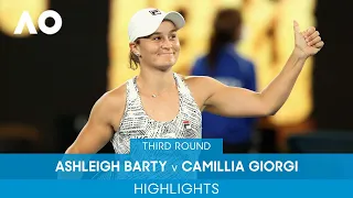 Ashleigh Barty v Camila Giorgi Highlights (3R) | Australian Open 2022