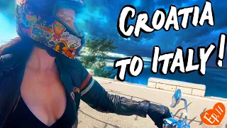 Croatia to Italy on a HARLEY. The STORM finally got us. (Episode 11)
