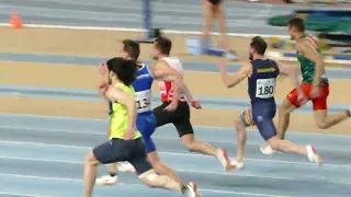 60 m Men Group 3 Markus Fuchs 1. Place 27th Balkan Indoor Championships Istanbul 2022