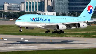 Korean Air A380 Slow Motion Landing Seoul Incheon Airport (Hong Kong Streams Soon)