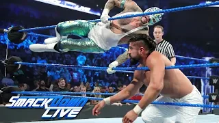 Rey Mysterio & Mustafa Ali vs. Samoa Joe & Andrade "Cien" Almas: SmackDown LIVE, Jan. 8, 2019