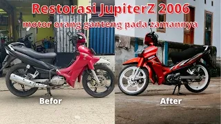 RESTORASI JUPITER Z BURHAN 2006, NGECAT ABIS 3,5 JUTA, MURAH ATAU MAHAL?