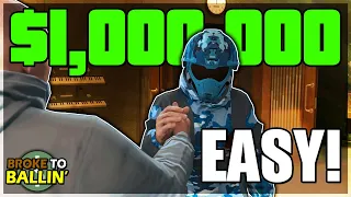 THE BEST WAY TO MAKE $1,000,000!!! | BROKE TO BALLIN' #12 - GTA Online E&E