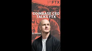 Coinbase CEO Brian Armstrong Talks FTX 🤔 #shorts