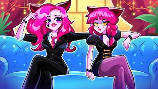 Pink Sisters In Black || Powerful Duo by Teen-Z Clip