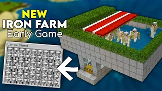 NEW Simple Iron Farm Tutorial in Minecraft Bedrock 1.18 (MCPE/Xbox/PS4/Switch/Windows10)