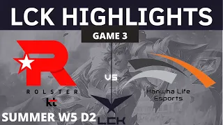 KT vs. HLE | Game 3 HIGHLIGHTS - W5 D2 | LCK Summer Split 2021 | KT ROLSTER VS HANWHA LIFE ESPORTS