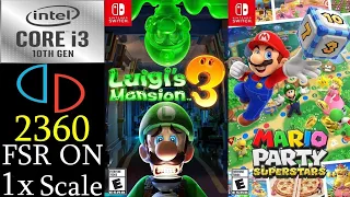 Yuzu EA 2360 Luigi's Mansion 3 and Mario Party Superstars on Intel Core i3 10100f GTX 970