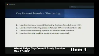 Wheat Ridge City Council Study Session 5-17-21