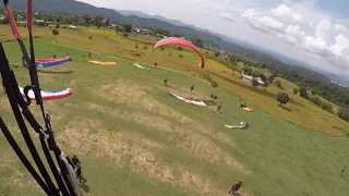 Paragliding landing in Bir,Billing,Himachal Pradesh,India