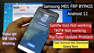 Samsung M01 Frp Bypass Android 12 Samsung M01 Frp Bypass Youtube Update Not Working 2024