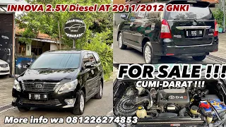 FOR SALE !!! INNOVA V DIESEL AT 2012/2011 CUMI DARAT Siap Pakai #jualbelimobilbekas #innovadiesel