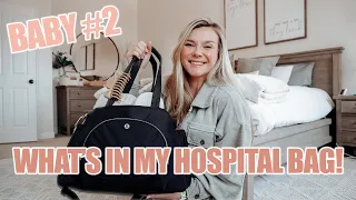 PACKING MY HOSPITAL BAG FOR BABY #2!