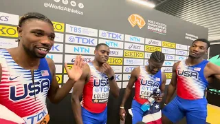 Team USA Wins Men's 4x100m Relay World Title