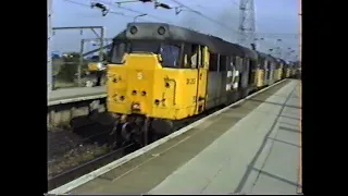 British Rail 1992-West Midlands Freight Train Action at Bescot Class 08, 31, 47 & 60 Locomotives