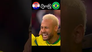 Brazil 🇧🇷 vs Croatia 🇭🇷 🥶🔥| Epic Penalty Shootout | Fifa World Cup 2022 #shorts #football #youtube
