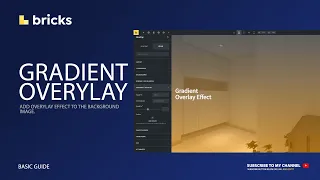 Bricks Builder - How to add gradient overlay effect to background image