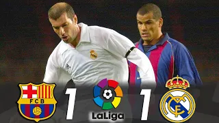 Barcelona 1-1 Real Madrid #LaLiga 2001/02 |Incredibles Goals from Xavi & Zidane| Highlights 1080p