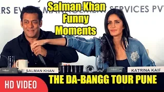 CRAZY Salman Khan All Funny Moments With Katrina Kaif At DA-BANGG Tour PUNE