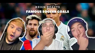 NFL FANS React To FAMOUS SOCCER GOALS! (CRAZY!)