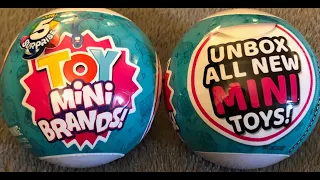 NEW Zuru 5 Surprise TOY Mini Brands Series 1 - Unbox Mini Toys - Unboxing & Review