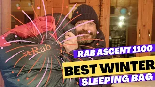 RAB ASCENT 1100. The ultimate best winter sleeping bag.