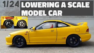 Lowering a 1/24 Scale Model Car (Camber/Offset too)