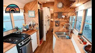 Family Of 4 Lives Full Time In This Gorgeous Raised Roof School Bus Conversion
