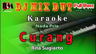 Karaoke Curang - Rita Sugiarto || Nada Pria Full Dj Remix Dut Orgen Tunggal || Bas Horeg