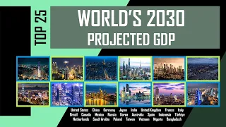 Top 25 World's Biggest Economy - 2030 Projected GDP