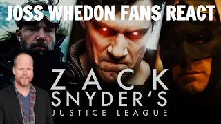 Joss Whedon fans react to Zack Snyder's Justice League