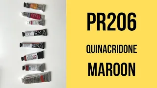 PR206 Quinacridone Maroon: should you buy it before it's discontinued? Swatches and comparison.