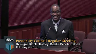 Pasco City Council Regular Meeting, February 5, 2024