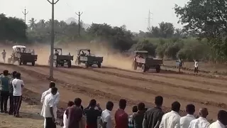 Tractor trellor reverse race compitition Rajmachi