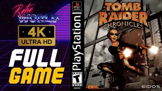 Tomb Raider Chronicles (PS1) | 100% All Secrets | Playstation Longplay | No Commentary 4K