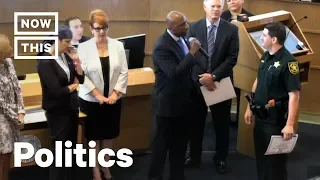 City Commissioner Shames 'Bad' Cop at Public Award Ceremony  | NowThis