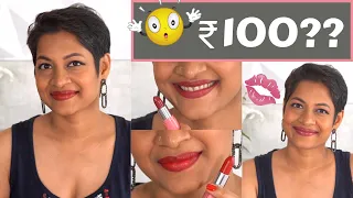 Lipstick for Rs100 | All 15 shades | Biotique Magicolor Lipstick Swatches|  JoyGeeks