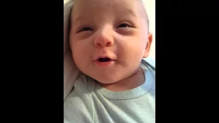 Baby's cute cooing sounds