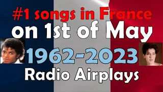 Number one songs on 1st of May in France (1962-2023)