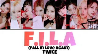 F.I.L.A (Fall In Love Again) / TWICE 【カナルビ・日本語訳・歌詞】Lyric by NAYEON