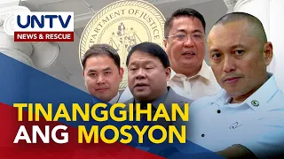 Hiling ng kampo ni Cong. Teves na mag-inhibit sa Degamo slay case, tinanggihan ng DOJ