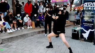 GDM DANCE BUSKING. HAYEON. PRESENTING AMAZING ATTRACTIVE PERFORMANCE ON HONGDAE STREET.