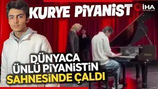 Kurye Piyanist, Dünyaca Ünlü Piyanistin Sahnesinde!