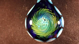 Past in time- Fumed Boro Glass Opal Pendant by Nathan Snyder