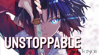 Nightcøre - Unstoppable (FRENCH VERSION) (Lyrics)