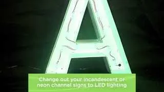 Install LED Exterior Signage