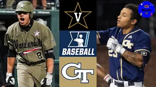 #4 Vanderbilt vs Georgia Tech (MUST WATCH, AMAZING GAME!) | Regional Final | 2021 College Baseball