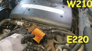 W210 Mercedes Diesel Fuel Filter Replacement E220