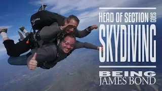 Head of Section goes SKYDIVING | Being James Bond